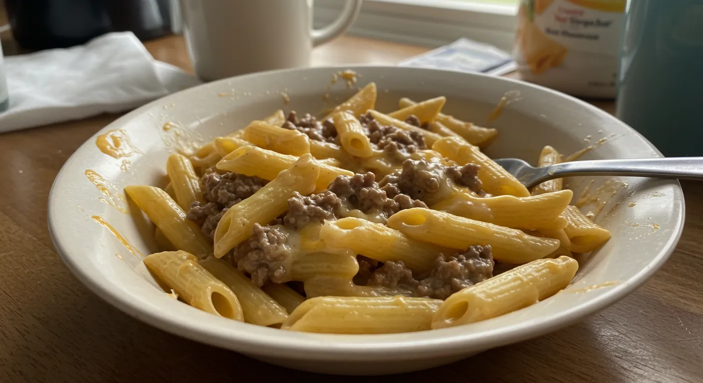 Creamy Velveeta Beef Stroganoff and Penne Pasta: Ultimate Comfort Food Perfection - tertiary view